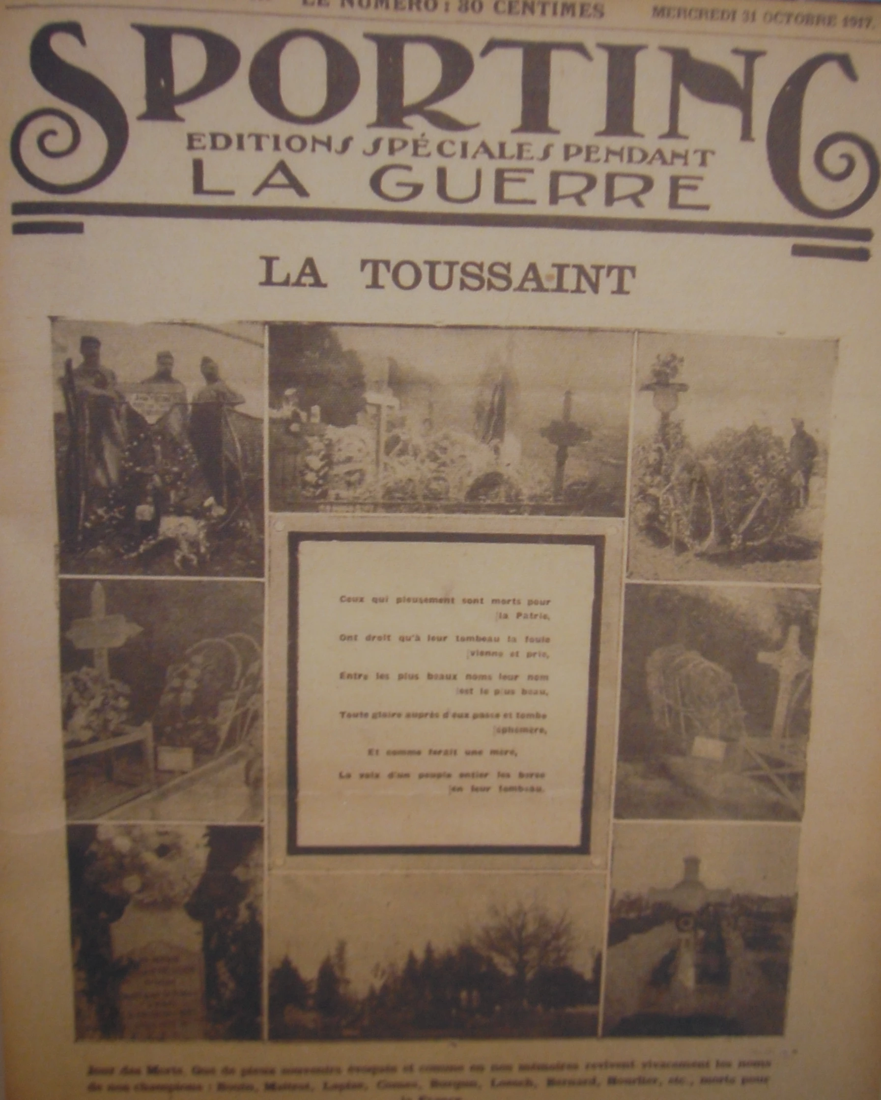 Les sportifs français dans la Grande Guerre