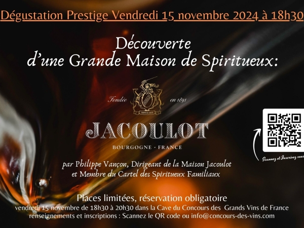 Une dégustation d'exception et de prestige avec la Maison Jacoulot