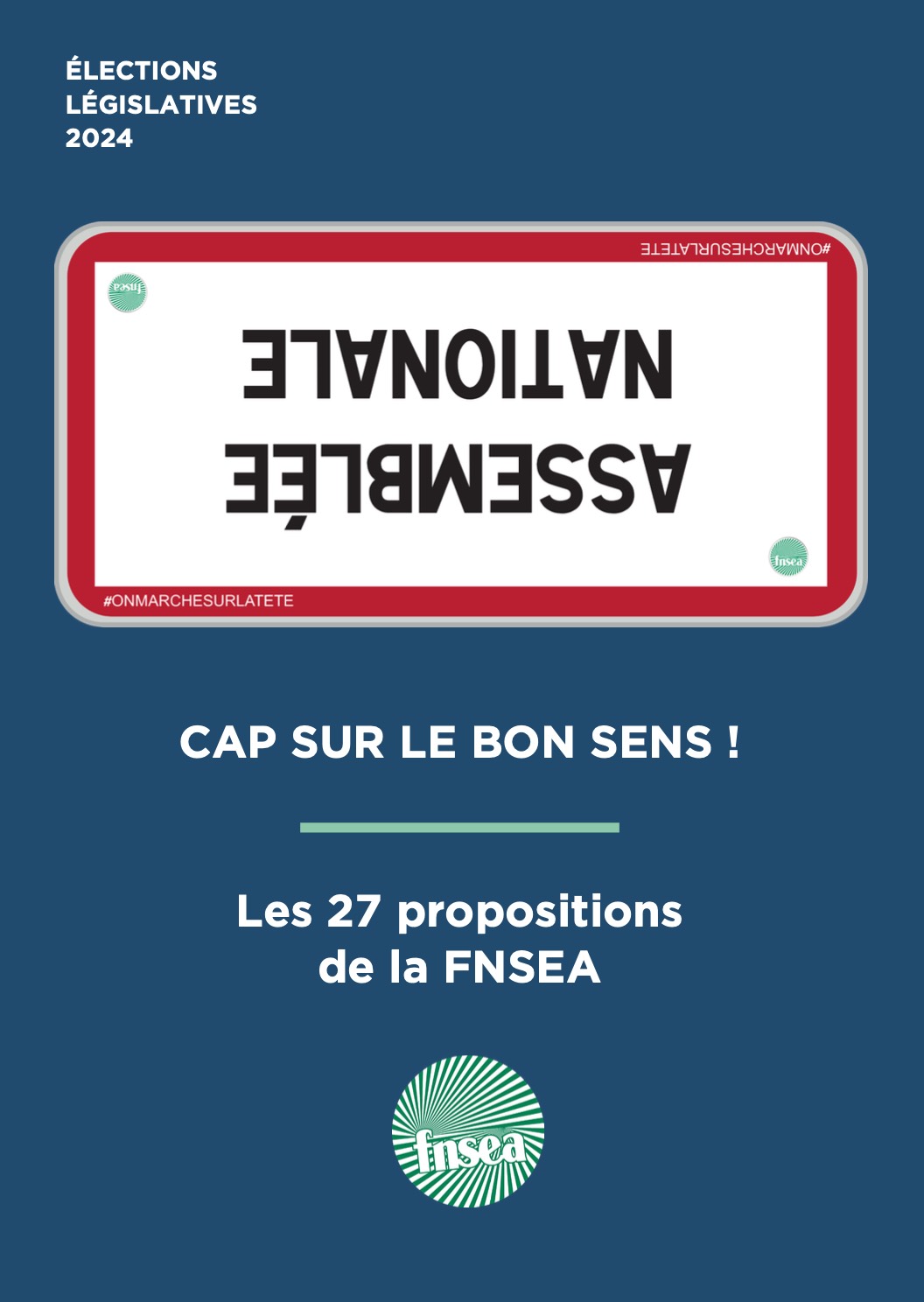 Les candidats aux législatives en Saône-et-Loire ! « Cap sur le bon sens », réclame la FNSEA