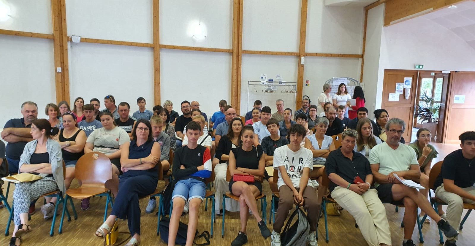 Réunion d'accueil des élèves et de leurs parents au lycée de la Nature et de la Forêt, à Velet, lundi 2 septembre.