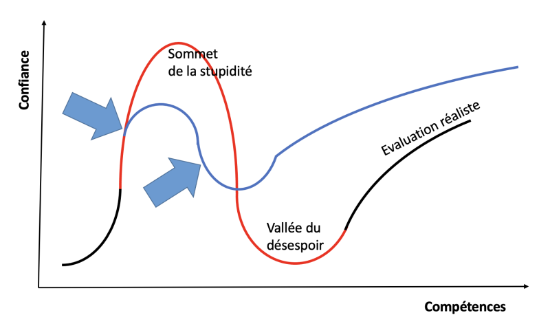 Baromètre CSA : l’effet Dunning-Kruger ? (ou montagne de stupidité)